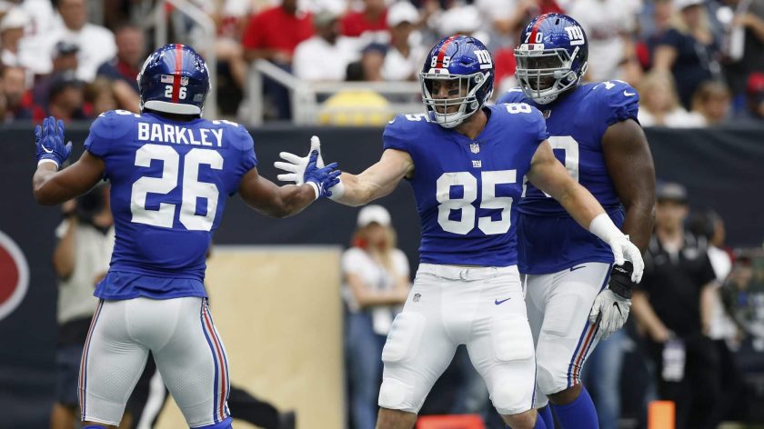 New York Giants’ Rhett Ellison and Aldrick Rosas miss practice on Monday