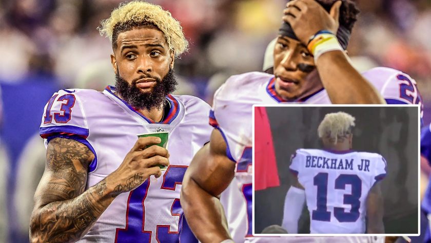 New York Giants WR Odell Beckham Jr. walks off the field early (Video)