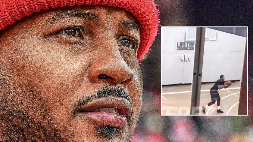 Former Knicks F Carmelo Anthony spotted ‘working out’ in New York City (Video)
