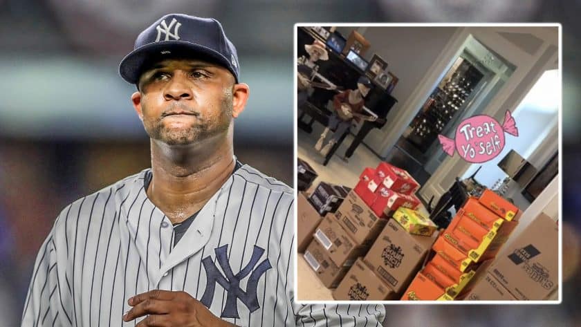 New York Yankees SP CC Sabathia goes next level for Halloween