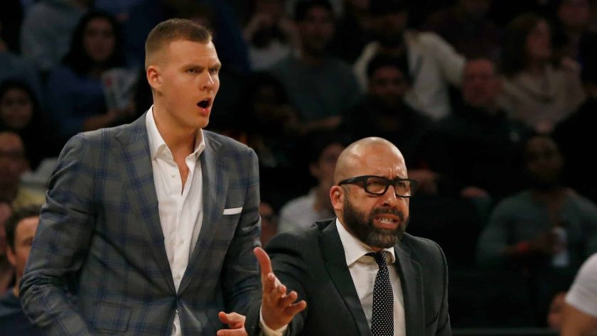Knicks star Kristaps Porzingis is talking like a man aching to play ball