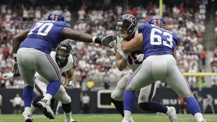 New York Giants release right guard Patrick Omameh
