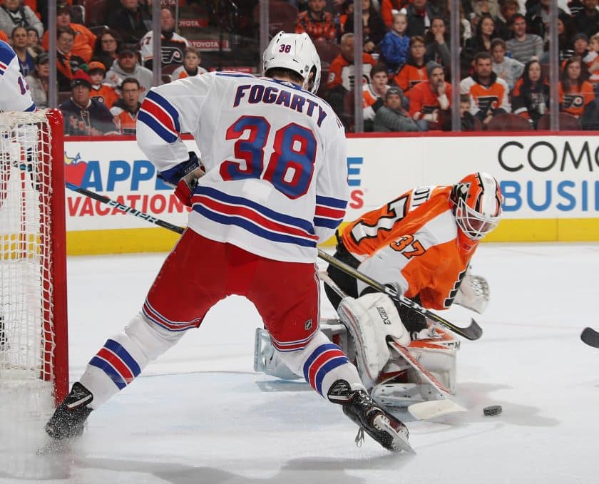 New York Rangers recall Steven Fogarty, send Vinni Lettieri to Hartford