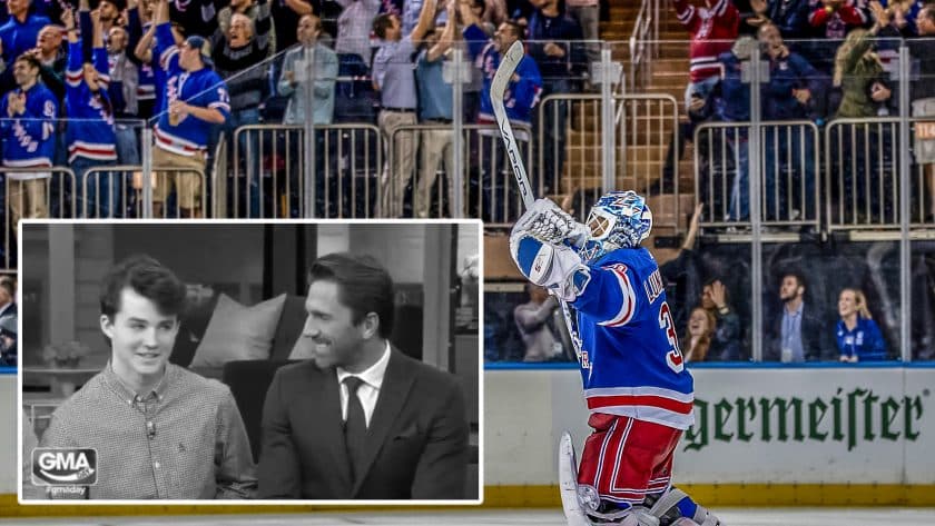 New York Rangers: Henrik Lundqvist surprises 3-time cancer survivor (Video)