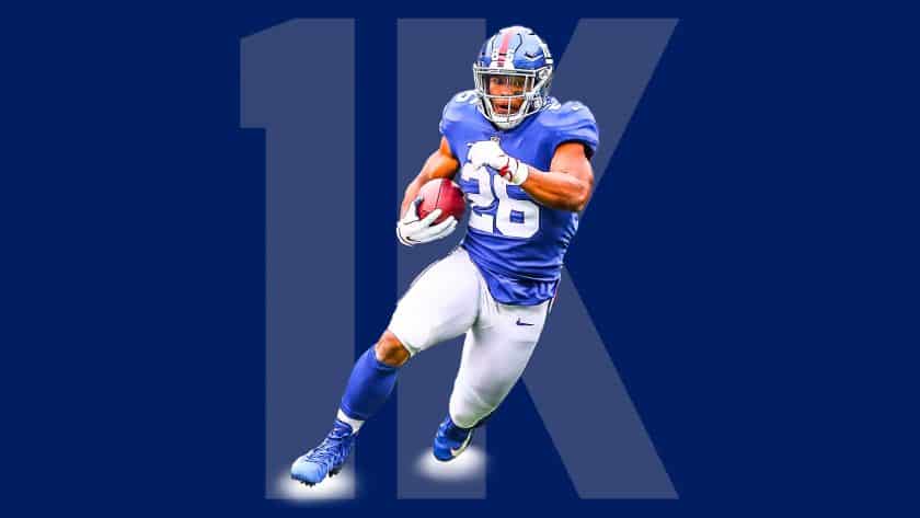 New York Giants RB Saquon Barkley poised to hit the 1K-yard rushing mark