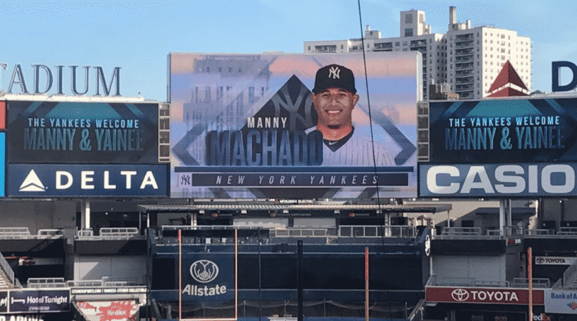 New York Yankees display personalized Manny Machado Yankee Stadium experience