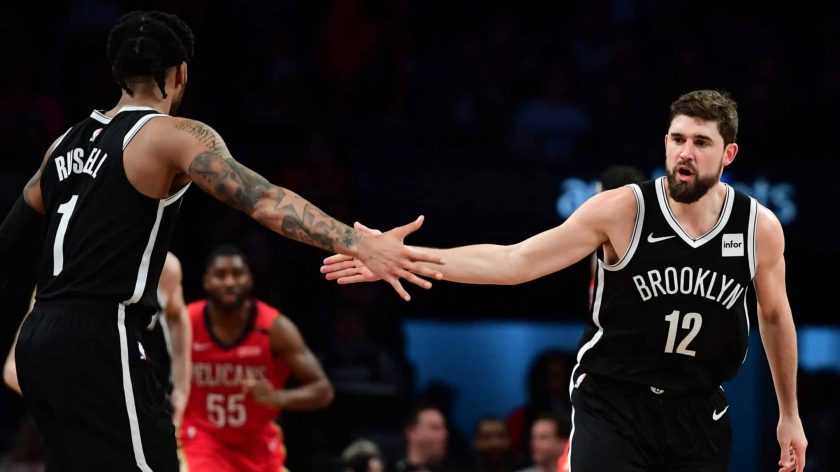 Brooklyn Nets D'Angelo Russell, Joe Harris