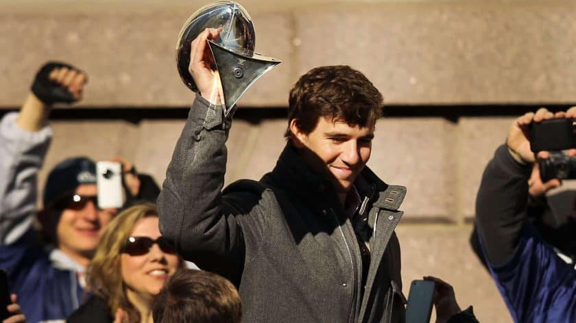 New York Giants QB Eli Manning named to Super Bowl greats list
