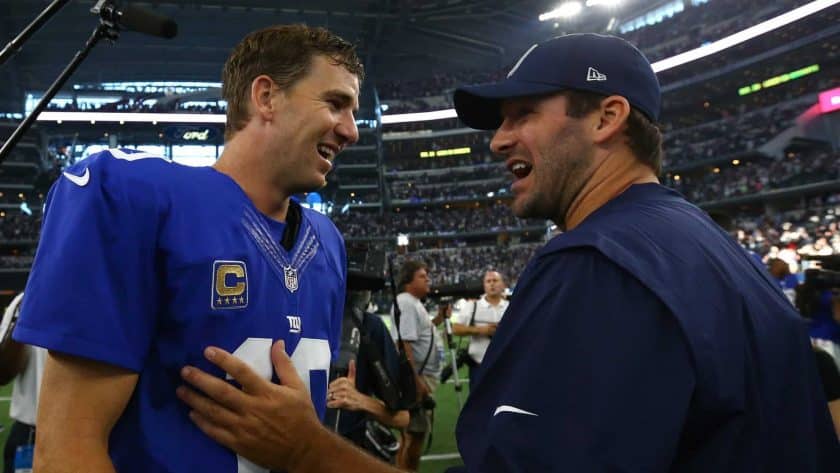 New York Giants: Tony Romo still believes in Eli Manning