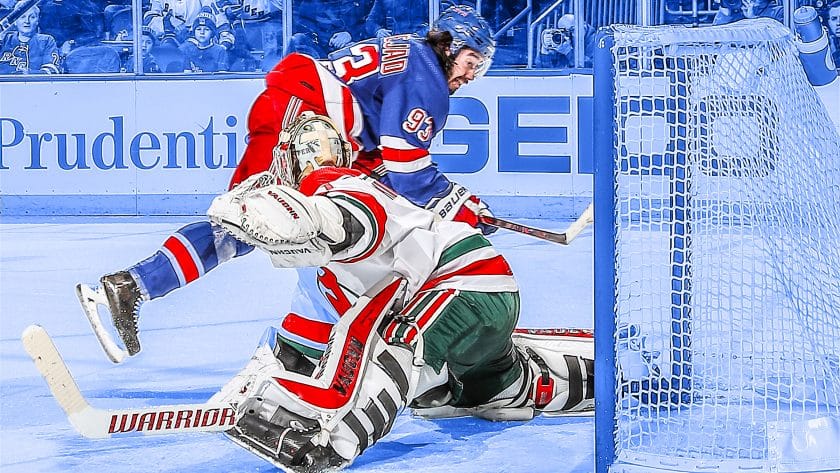 Mika Zibanejad’s hat trick lifts New York Rangers, 4-3, over Devils (Highlights)
