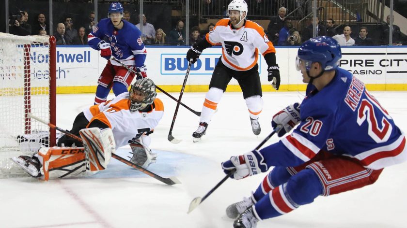 New York Rangers can’t beat Anthony Stolarz, fall to Flyers 1-0 at the Garden (Highlights)