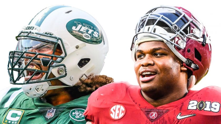 New York Jets DL Leonard Williams shouts out to Quinnen Williams