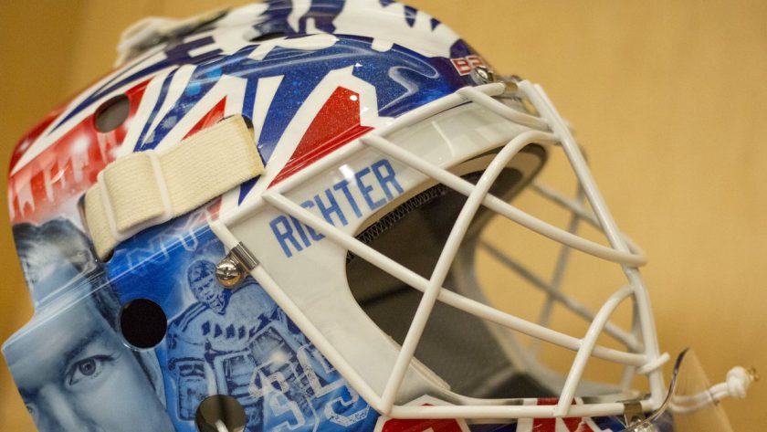 New York Rangers G Henrik Lundqvist honors Mike Richter with new mask