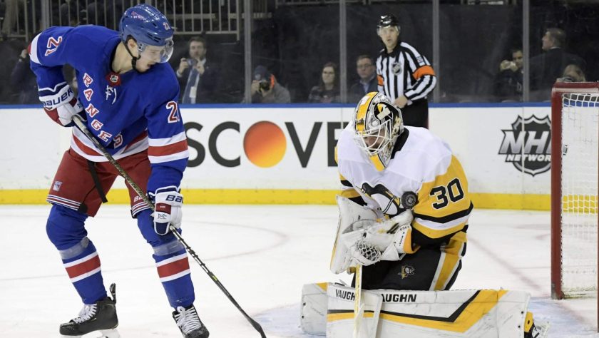 New York Rangers face Sidney Crosby, Penguins at MSG Monday night