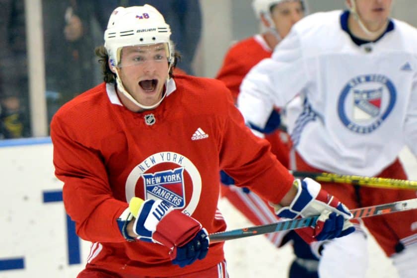 New York Rangers F Brendan Lemieux questionably ejected for clean hit (Video)