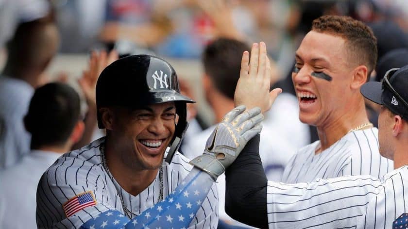 Yankees: Giancarlo Stanton, Aaron Judge favored to top MLB in HRs