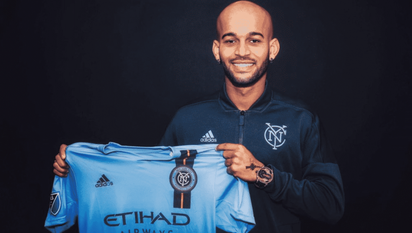 NYCFC new striker Héber Araujo dos Santos is waiting on his U.S. visa
