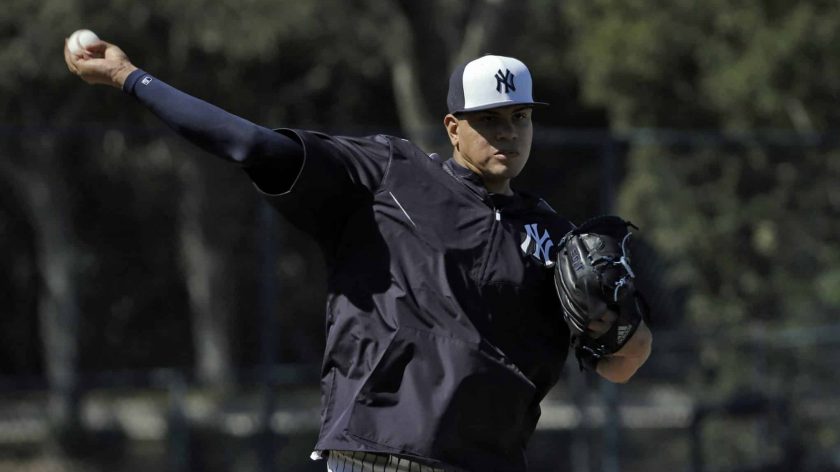 Dellin Betances says the Yankees can’t expect his full velocity until May