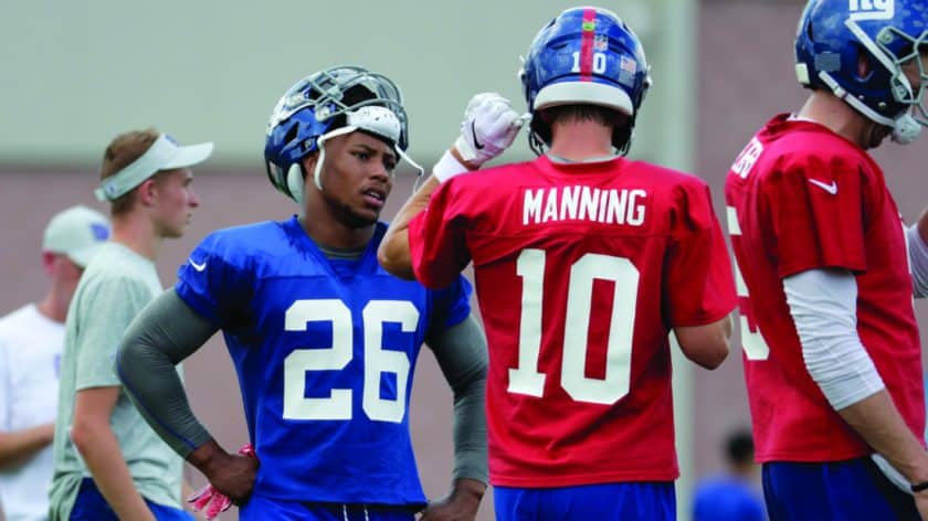 New York Giants RB Saquon Barkley defends Eli Manning over criticism