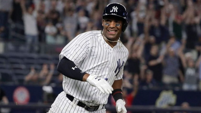 New York Yankees 3B Miguel Andujar is staying positive about his injury