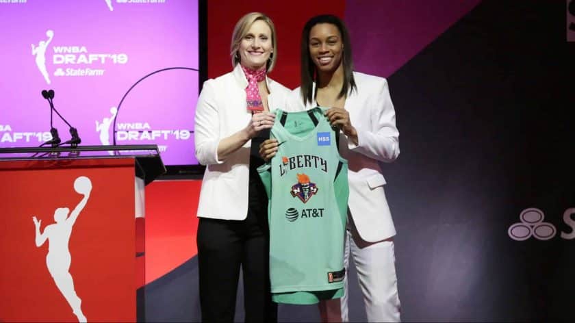 New York Liberty select Asia Durr with 2nd overall pick of WNBA Draft