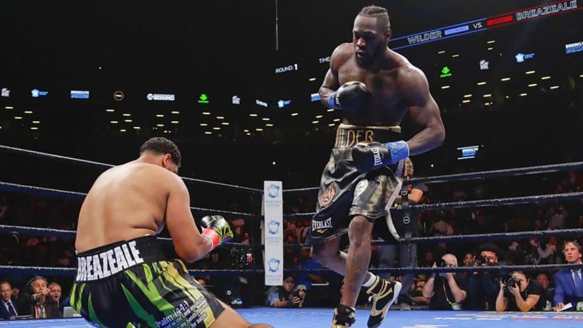 Deontay Wilder brutally knocks out out Dominic Breazeale (Video)