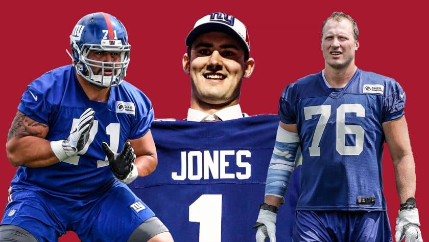 New York Giants QB Daniel Jones fits this offensive line like a glove