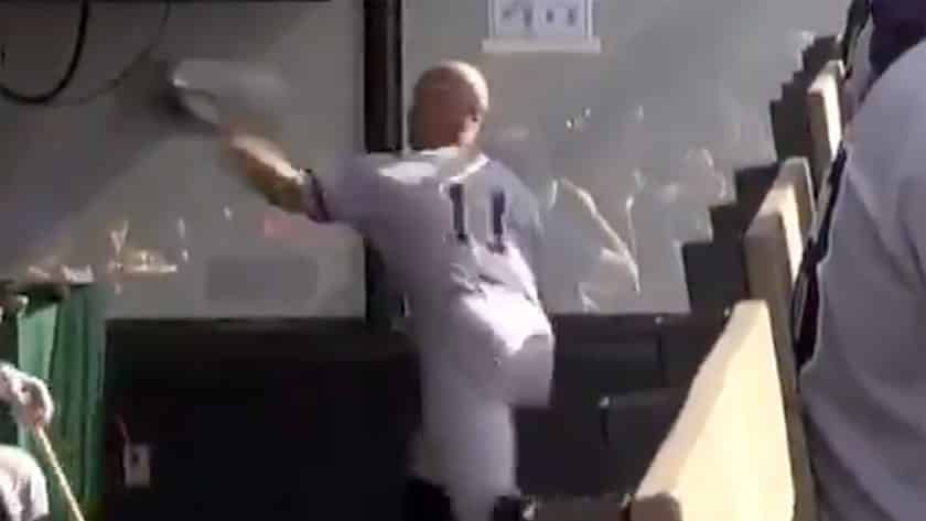 New York Yankees OF Brett Gardner requires stitches after dugout tantrum (Video)