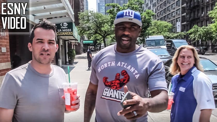 Former Giants RB Brandon Jacobs ready for the Landon Collins Softball Game (Video)