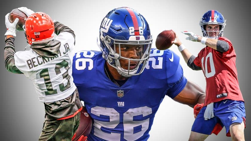 Odell Beckham Jr., Saquon Barkley, Eli Manning