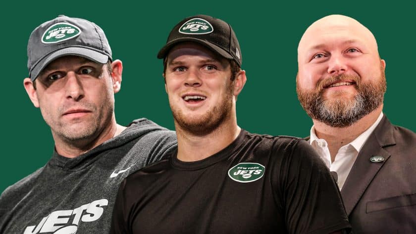 Adam Gase, Sam Darnold, Joe Douglas