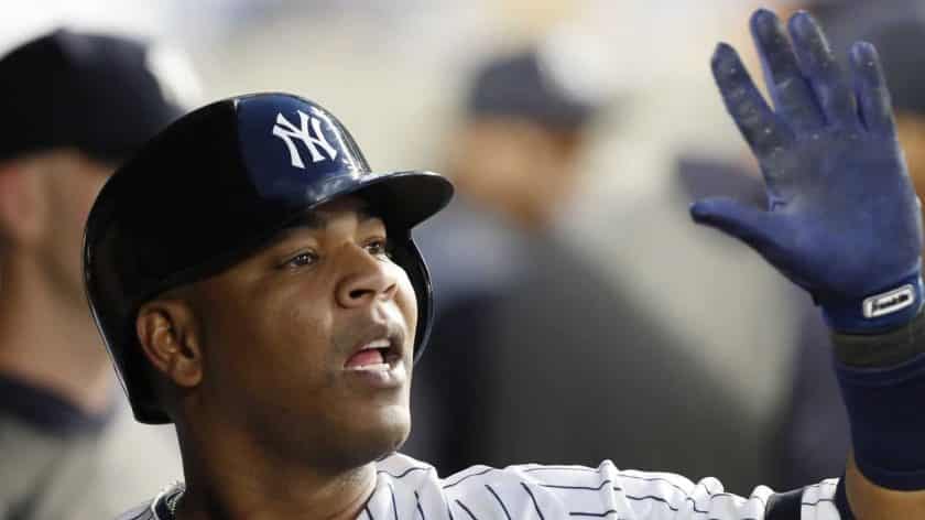 New York Yankees’ Edwin Encarnacion has a new best friend