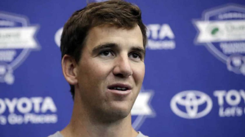 New York Giants QB Eli Manning addresses WR situation, offseason training