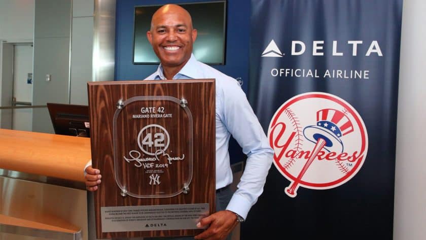 New York Yankees legend Mariano Rivera honored by Delta Airlines