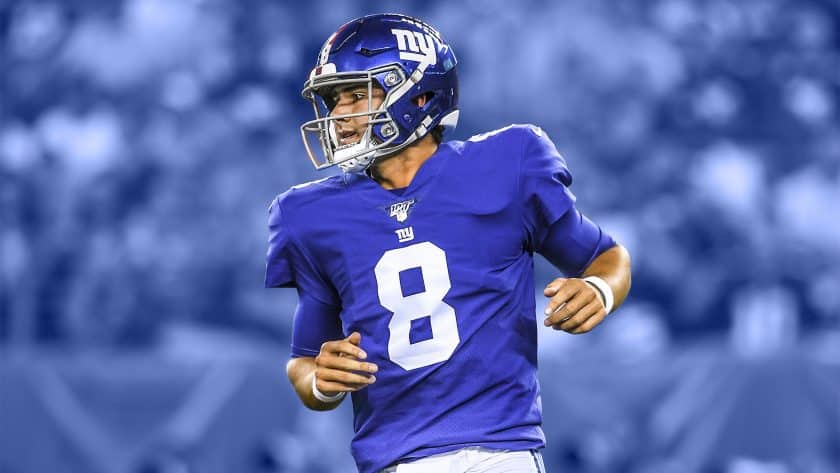 New York Giants QB Daniel Jones drops in a 40-yard dime (Video)