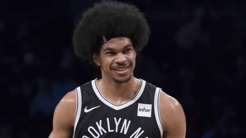 Brooklyn Nets C Jarrett Allen provides back-to-school haircuts