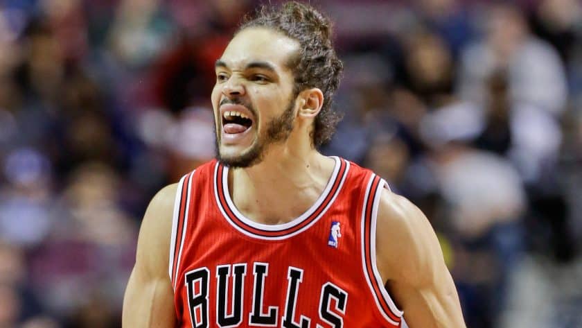Joakim Noah butts heads with Devin Booker in pickup game (Video)