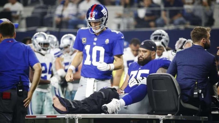 New York Giants C Jon Halapio staying positive through position battle