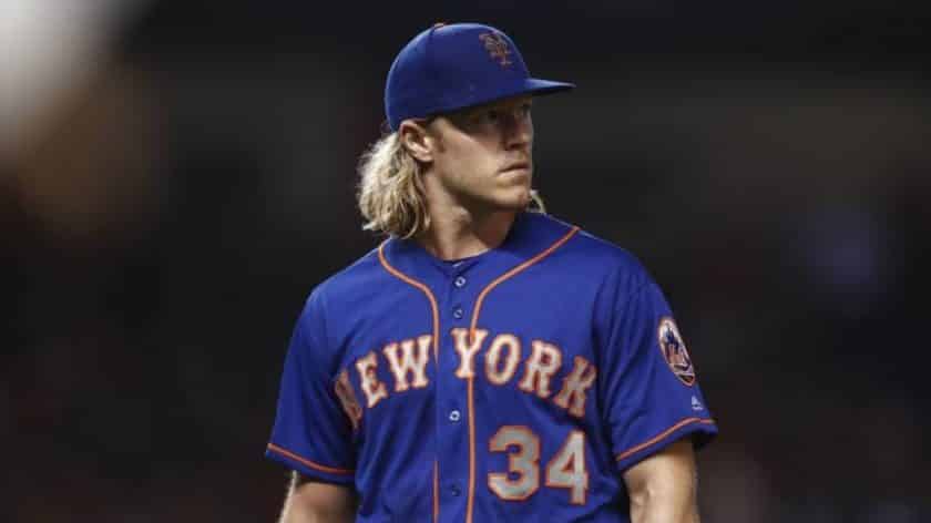 New York Mets RHP Noah Syndergaard doesn’t fare well with the humidity