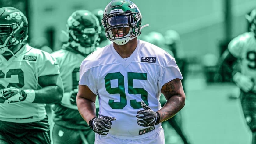 New York Jets camp notes: Ryan Kalil’s intro, Quinnen Williams’ Madden moment