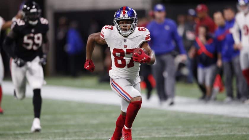 New York Giants WR Sterling Shepard no longer wearing yellow non-contact jersey