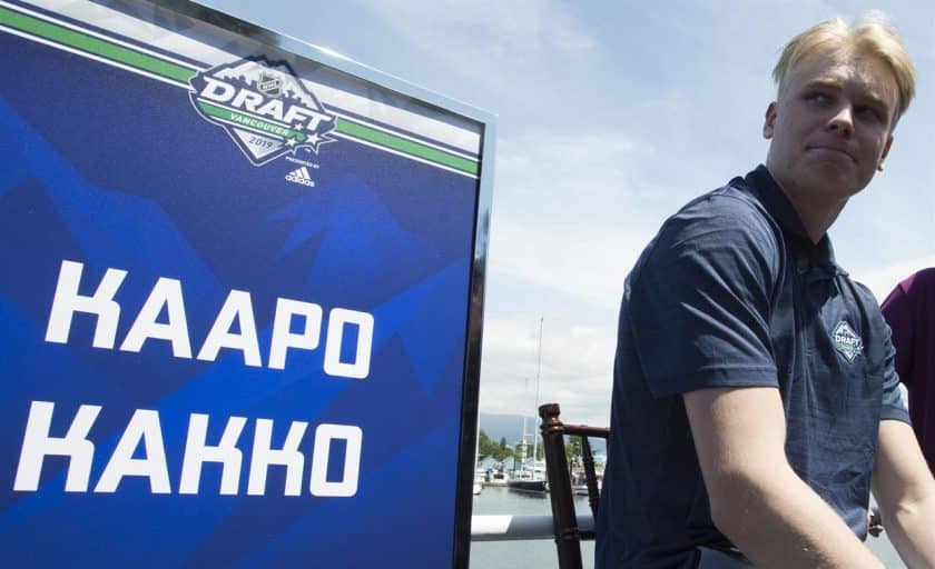 New York Rangers prospect Kaapo Kakko is heading to the Big Apple