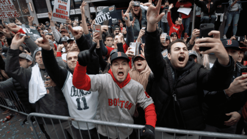 Boston fans chant about the Yankees during Zac Brown Band concert