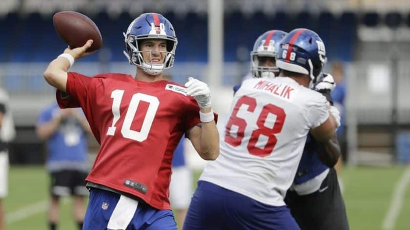 New York Giants waive OT Brian Mihalik