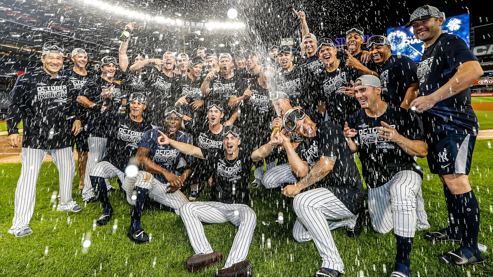 New York Yankees win 100th game, clinch first division title since 2012