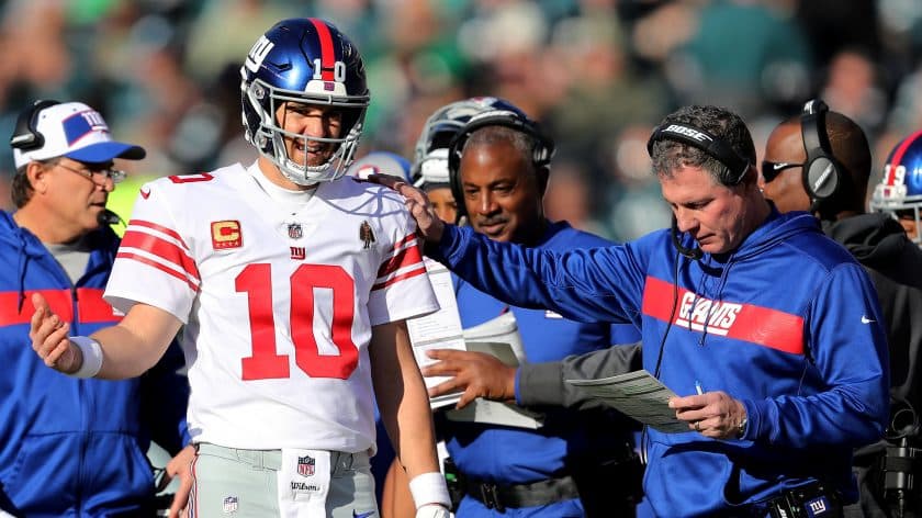 New York Giants HC Pat Shurmur informed Tom Coughlin of Eli Manning benching