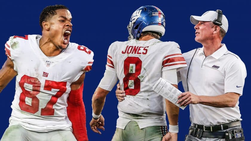 Sterling Shepard, Daniel Jones, Pat Shurmur