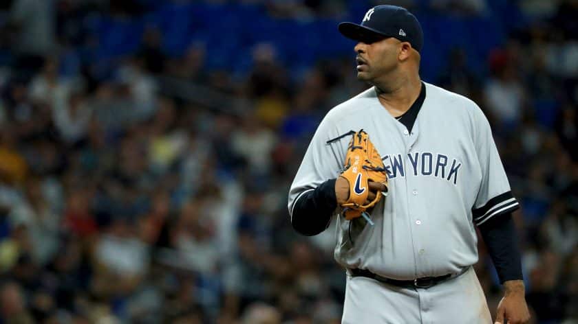 New York Yankees LHP CC Sabathia won’t be on ALDS roster