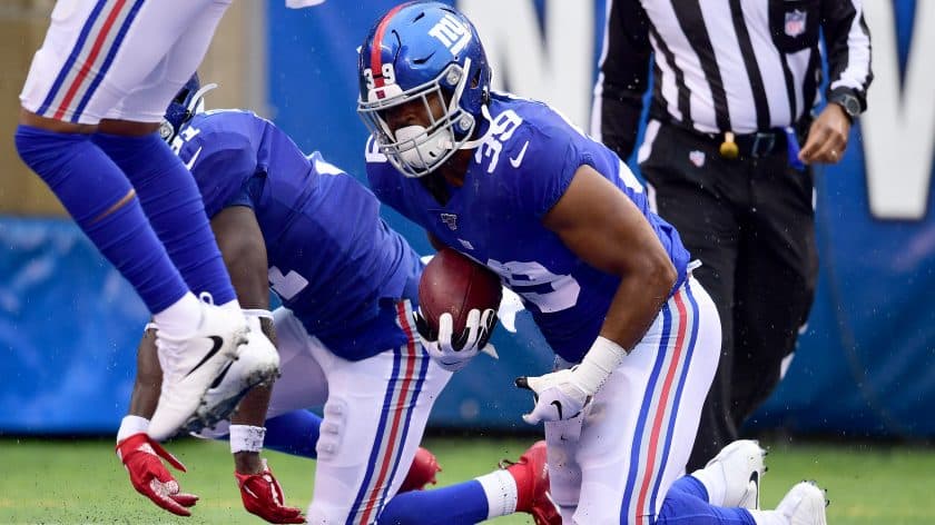 Giants RB Elijhaa Penny recovers blocked punt in end zone for TD (Video)