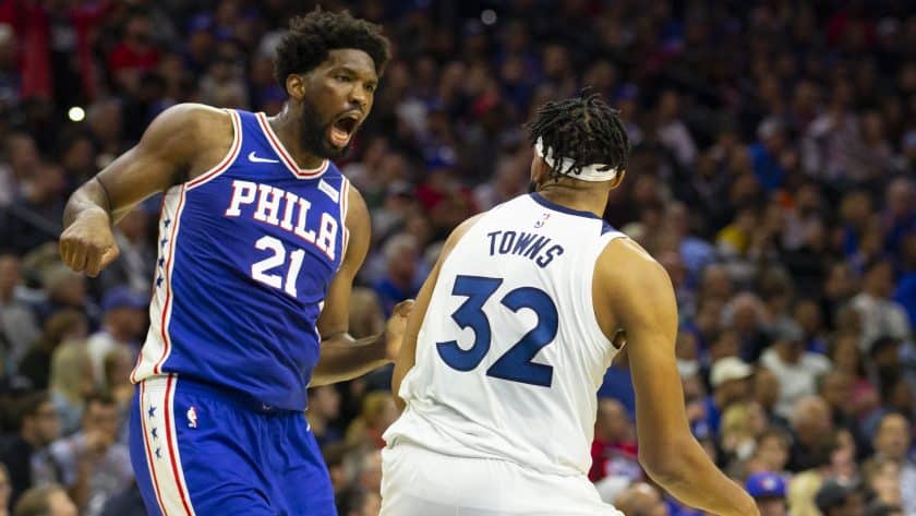 Joel Embiid, Karl-Anthony Towns throw punches during heated fight (Video)